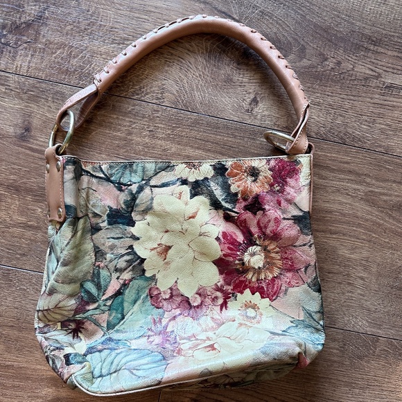 Maurizio Taiuti Floral Leather Tote Bag - Picture 2 of 6